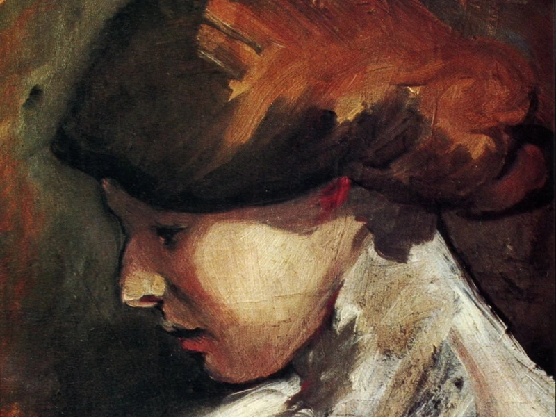 1884-Manuel Jardim - Donna di profilo
